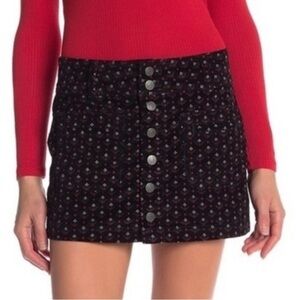 Free people We The Free Joanie corduroy navy mini skirt size 24 = 00 or XXS